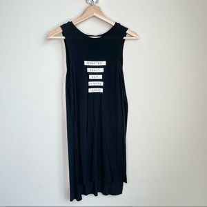 Breakfast, Beach, surf, friends, repeat” Long Tank Alcott The Essential